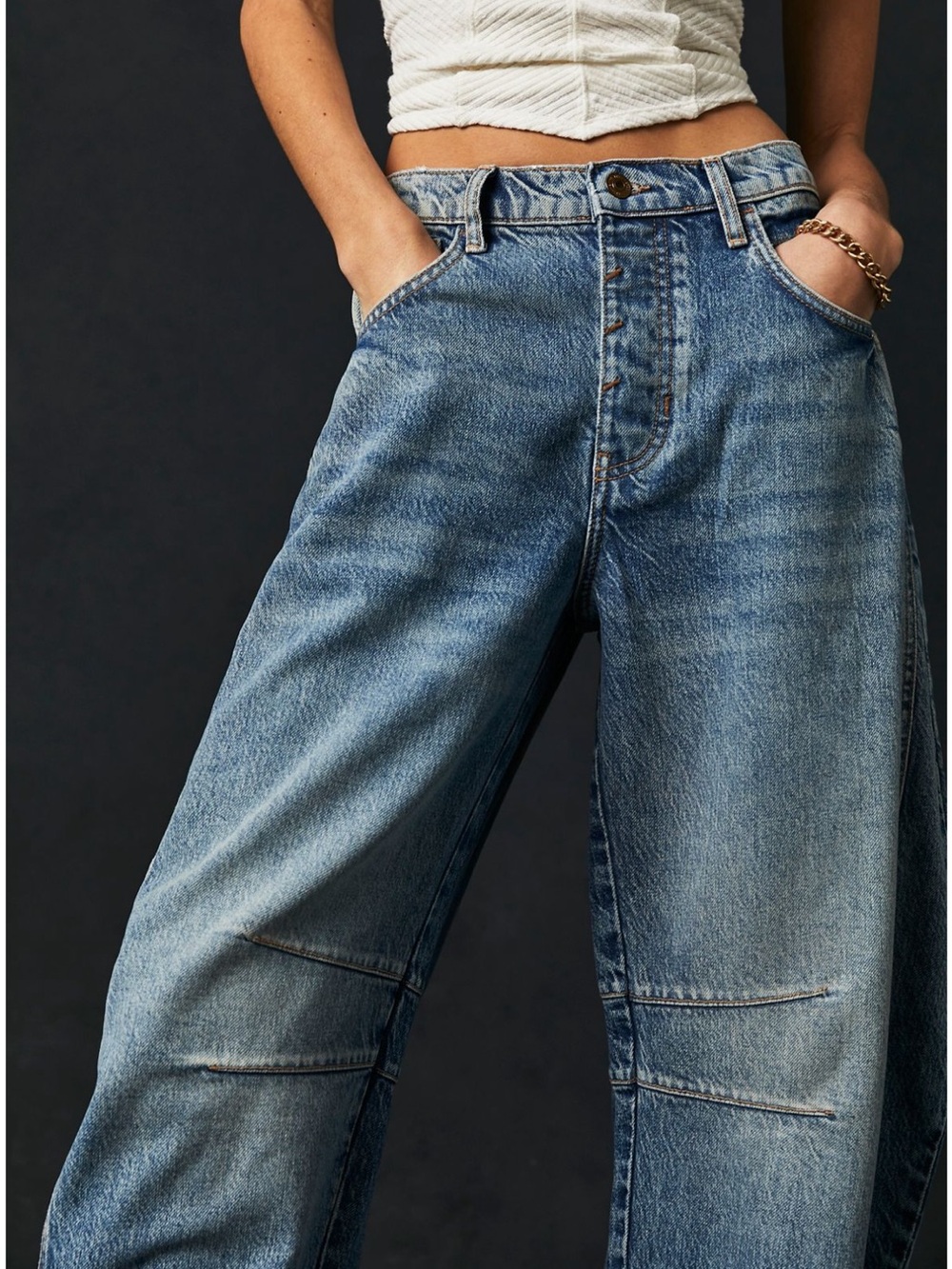 Free People Mid rise barrel